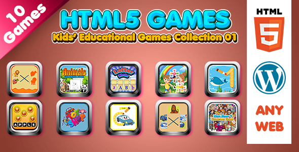 Kids Educational Games Collection 01 (HTML5) 10 Games