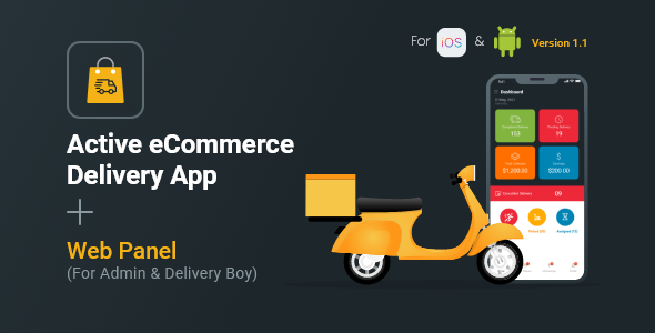 Active eCommerce Delivery Boy Flutter App