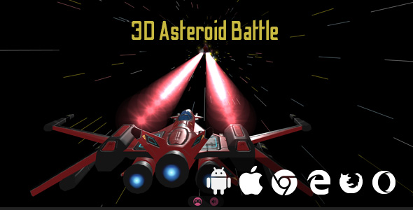 3D Asteroid Battle - Cross Platform Space Shooting Game