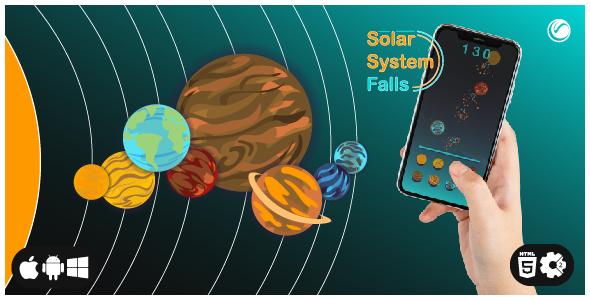 Solar System Falls | HTML5 Construct Game