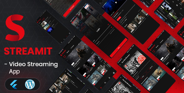 Streamit - Flutter Full App For Video Streaming With Wordpress Backend
