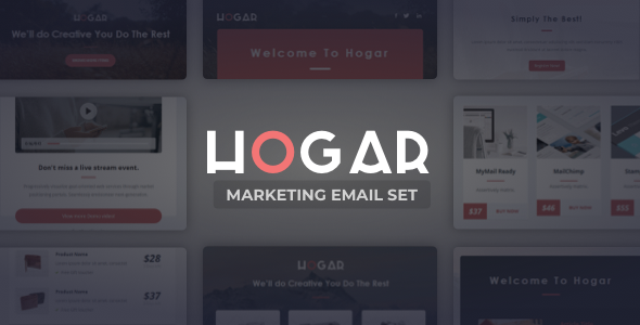 Hogar | Zestaw responsywnych wiadomości e-mail