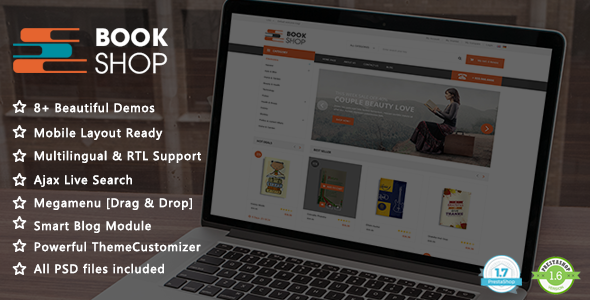 Book Shop - Magazyn i biblioteka PrestaShop 1.7 i 1.6