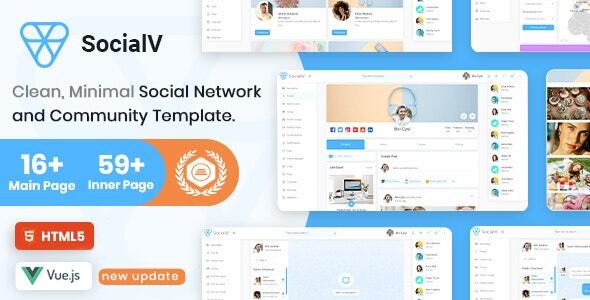 SocialV - Vue 3, React Js, HTML Social Network & Community Bootstrap 5 Admin Template