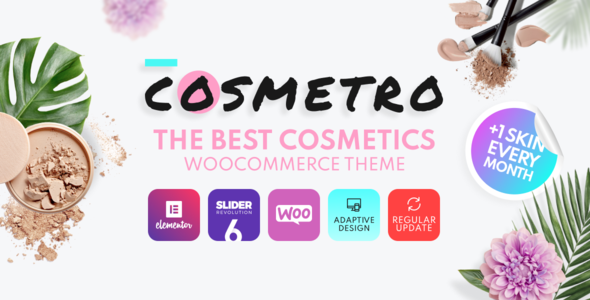 Cosmetro - sklep z kosmetykami Motyw Elementor WooCommerce