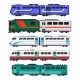 Passenger Express Trains - GraphicRiver Item for Sale