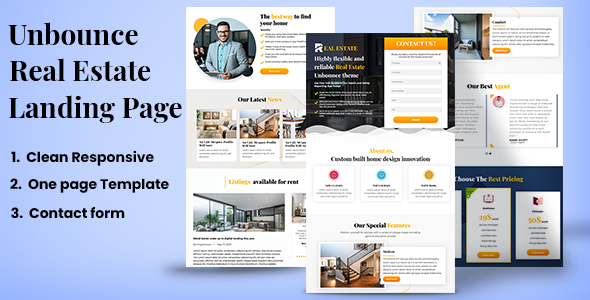 Real Estate– Unbounce Landing page