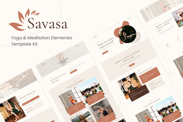 Savasa - Yoga & Meditation Elementor Template Kit