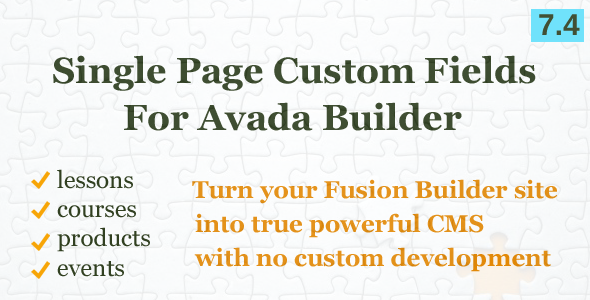 Custom Fields Element for Avada Builder