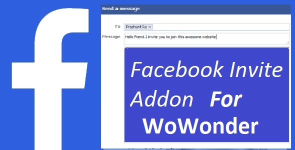 Facebook Zaproś dodatek dla WoWonder