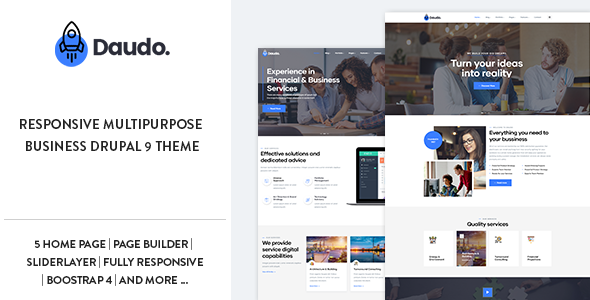 Daudo - Responsive Multipurpose Business Drupal 9 Theme