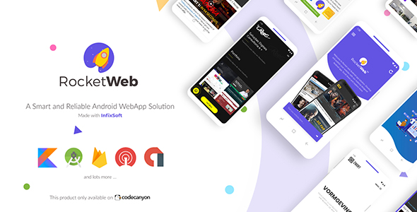 RocketWeb | Konfigurowalny szablon aplikacji Android WebView