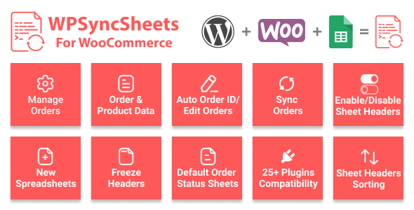 WooCommerce Google Spreadsheet Addon