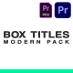 Box Titles Pack For Premiere Pro - VideoHive Item for Sale