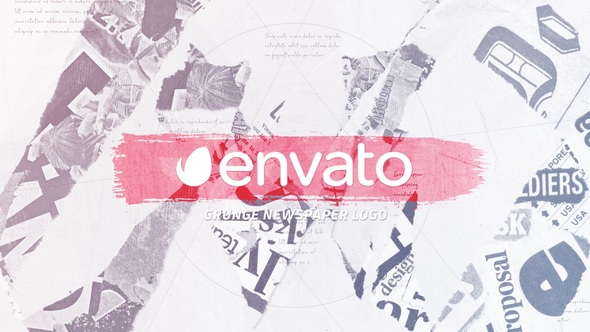 Newspaper Grunge Logo alt