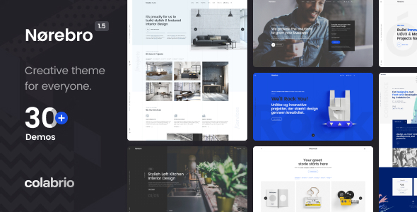 Norebro - Creative Portfolio Theme do uniwersalnego zastosowania