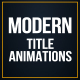 Modern Title Animations - VideoHive Item for Sale