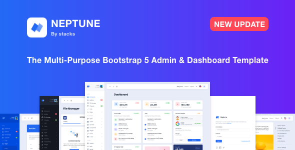 Neptune - Multi-Purpose Bootstrap 5 Admin Dashboard Template