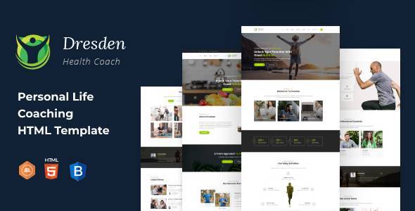 Dresden - HTML Template for Personal Life Coaching Website