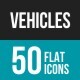 Vehicles Flat Multicolor Icons - GraphicRiver Item for Sale