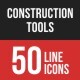 Construction Tools Filled Line Icons - GraphicRiver Item for Sale