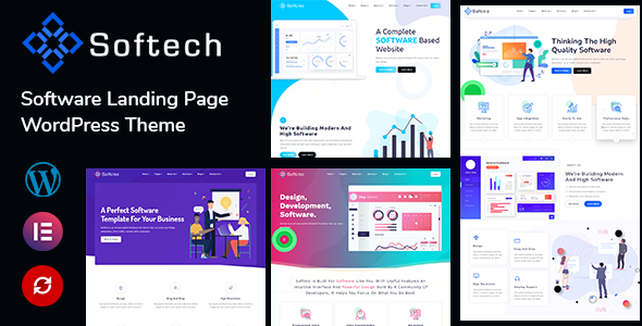 Softech - Software & Landing Page WordPress Theme