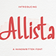 Allista – Fancy Handwritten Font - GraphicRiver Item for Sale