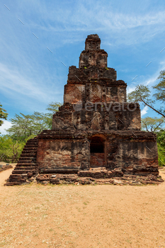 Satmahal Prasada tower 12th century step pyramid in Quadrangle, Polonnaruwa, Sri Lanka / Photodune, Misc