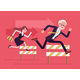 Business People Running Over Barrier  - GraphicRiver Item for Sale