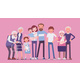 Multigenerational Family Common Household Happy - GraphicRiver Item for Sale