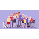 Multigenerational Family Common Household People - GraphicRiver Item for Sale