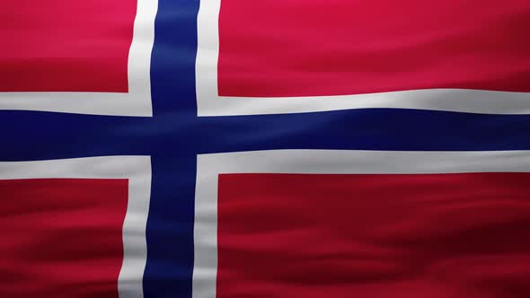 Wavy Norwegian Flag in  Texture Background
