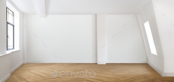 Empty minimal room with windows and natural light / Photodune, Misc