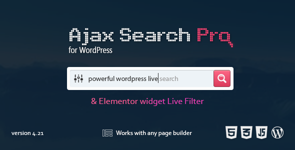 Ajax Search Pro - Live WordPress Search &amp; Filter Plugin