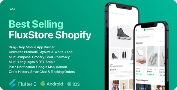 FluxStore Shopify - The Best Flutter E-commerce app
