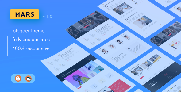 Mars - Multipurpose Portfolio Blogger Theme