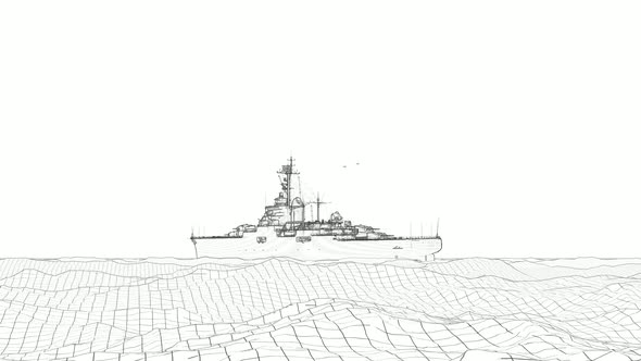 Blueprint Battle ship