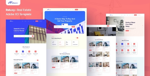 Reluxy - Real Estate Adobe XD Template