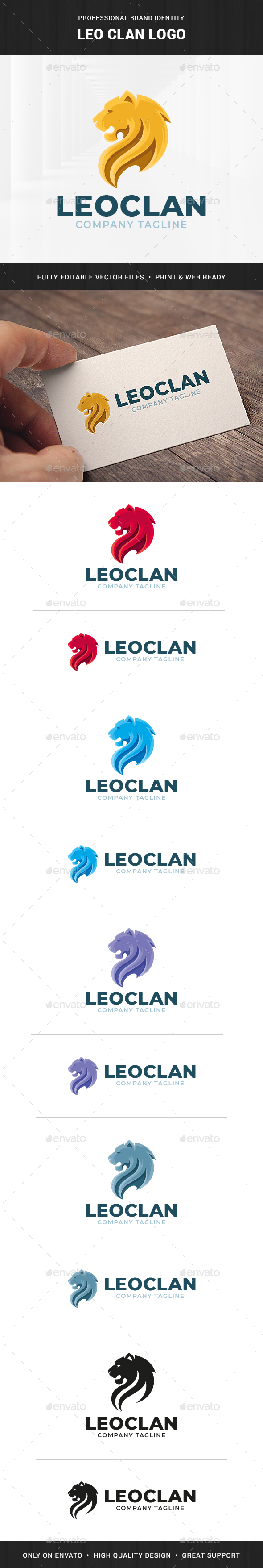 Leo Clan Logo Template