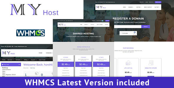 My Host WHMCS Hosting Template