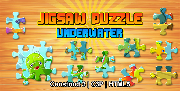 Jigsaw Puzzle Game (Construct 3 | C3P | HTML5)