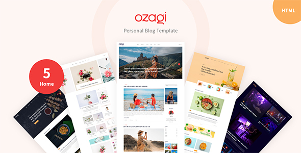 Ozagi - Personal Blog HTML Template