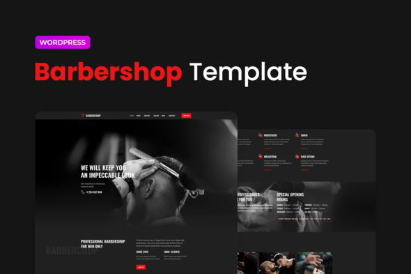 Barbercrop – Hairdressing Elementor Template Kit