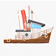 Cartoon Mini Boat 2 - 3DOcean Item for Sale