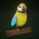 Cartoon Ara Parrot Yellow-Blue Rigged 3D Model - 3DOcean Item for Sale