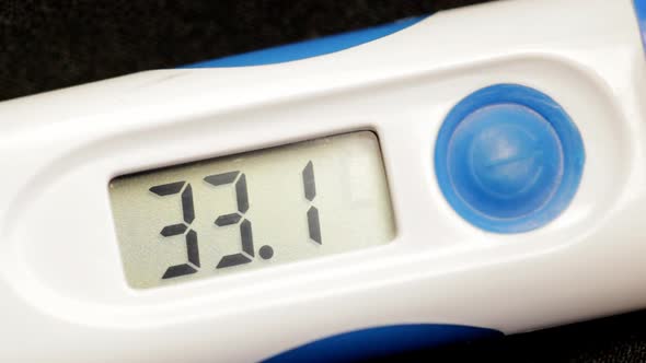 Medical Digital Thermometer. Close Up.