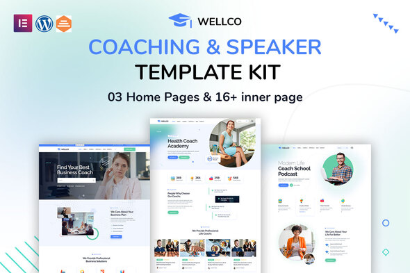 Wellco - Coaching & Speaker Elementor Template Kit