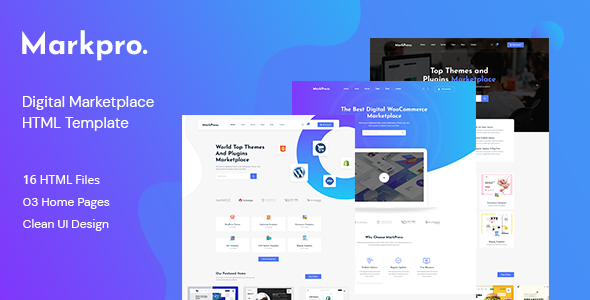 Markpro - Digital Marketplace HTML Template