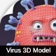 Coronavirus Character Model - 3DOcean Item for Sale