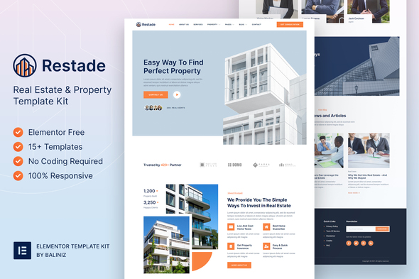 Restead – Real Estate & Property Elementor Template Kit